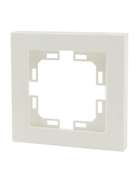 EMBELLECEDOR EMPOTRAR RECTO PARA 1MODULO/HUECO BLANCO