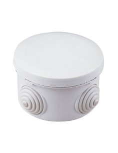 CAJA EMPALME REDONDA Ø80X40MM IP55 GRIS