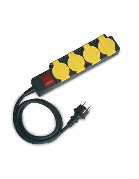 BASE MULTIPLE CON TAPAS 4T + INT. (3X1.5MM) 1,5M