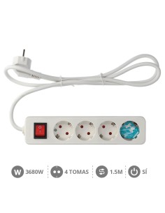 BASE MULTIPLE SERIE MEGA 4T + INT. (3X1.5MM) 1,5M