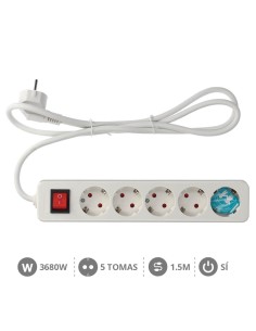 BASE MULTIPLE SERIE MEGA 5T + INT. (3X1.5MM) 1,5M