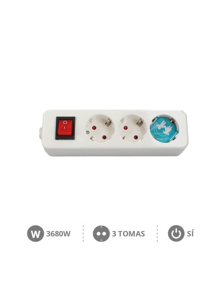 BASE MULTIPLE SERIE MEGA 3T + INT. SIN CABLE