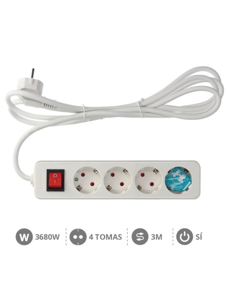 BASE MULTIPLE SERIE MEGA 4T + INT. (3X1.5MM) 3M