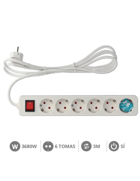 BASE MULTIPLE SERIE MEGA 6T + INT. (3X1.5MM) 3M