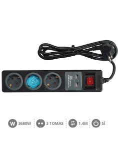 BASE MULTIPLE 3T + 2 USB + INT. (3X1.5MM) 1,4M