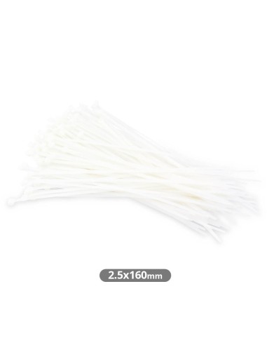 PACK 100 UNIDADES BRIDAS 160X2.5MM NATURAL