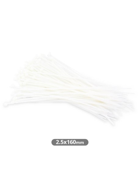 PACK 100 UNIDADES BRIDAS 160X2.5MM NATURAL