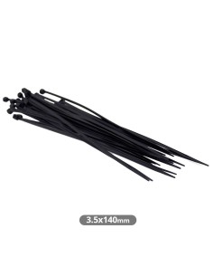 PACK 25 UNIDADES BRIDAS 140X3.5MM NEGRO