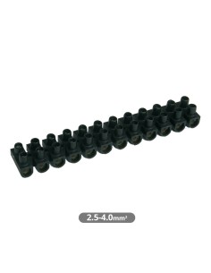 PACK 10 REGLETAS DE CONEXION 4 MM2 - NEGRA