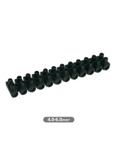 PACK 10 REGLETAS DE CONEXION 6 MM2 - NEGRA