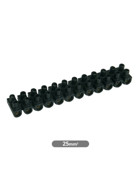 PACK 10 REGLETAS DE CONEXION 25 MM2 - NEGRA