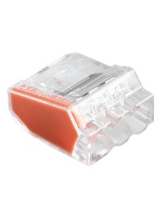 BOLSA 5U CONECTOR EMPALME 3 VIAS 0.5-2.5MM NARANJA