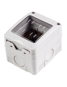 CAJA SUPERFICIE 2 MODULOS CON TAPA IP55