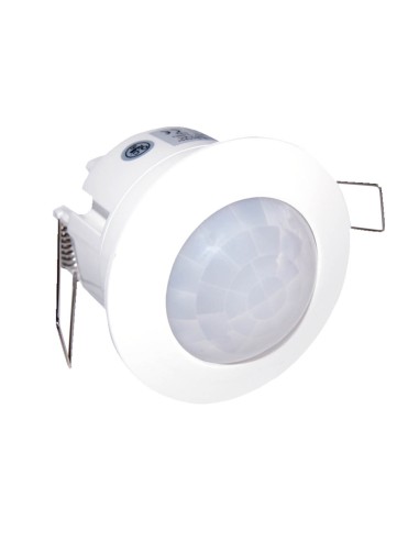 DETECTOR MOVIMIENTO EMPOTRAR TECHO BLANCO 360º 230V LED