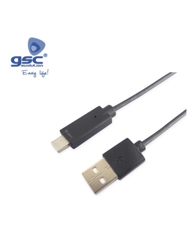 CABLE USB MACHO A USB TIPO C MACHO 2.0 - 1,5M