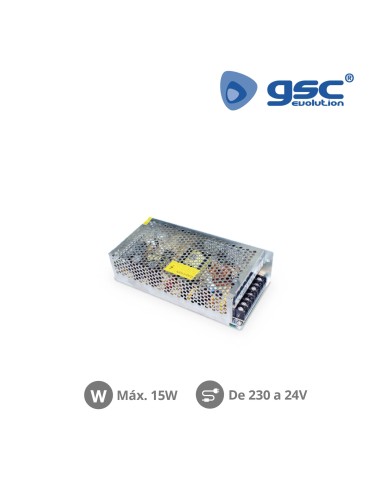 FUENTE ALIMENTACION TIRAS LED A 24V 15W