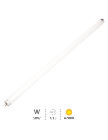 TUBO FLUORESCENTE T8 TRIFOSFORO 58W G13 4200K 1514MM