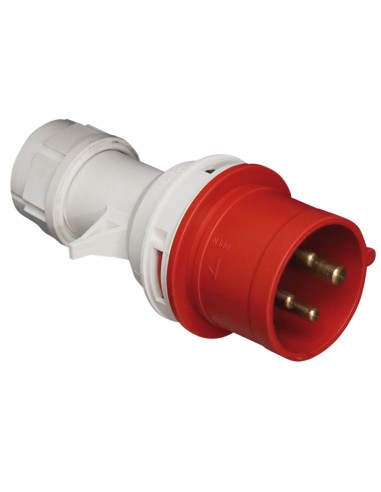 CLAVIJA CETAC 4P (3P+T) 16A IP44 ROJA