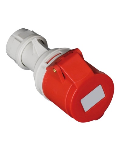 BASE AEREA CETAC 4P (3P+T) 16A IP44 ROJA