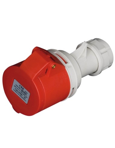 BASE AEREA CETAC 5P (3P+N+T) 16A IP44 ROJA