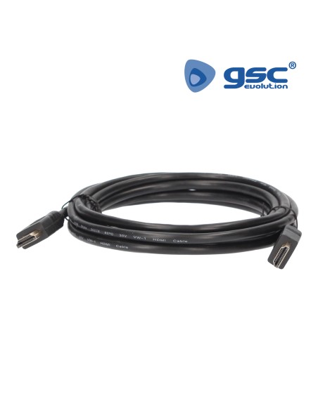 CABLE CONEXION HDMI A HDMI NEGRO 1.4 / 3M