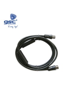 PROLONGADOR COAXIAL MACHO A HEMBRA NEGRO / 1.5M+FILTRO