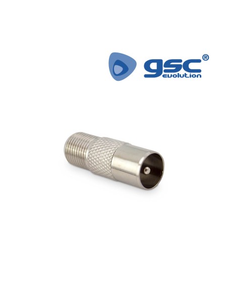 CONECTOR TV F MACHO A F HEMBRA
