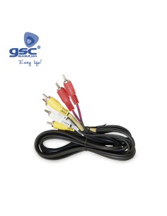 CONEXION AUDIO-ESTEREO 3RCA MACHO A 3 RCA MACHO