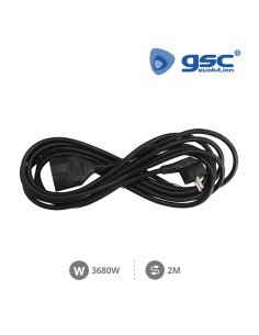 RALLONGE ELECTRIQUE NOIRE SUCKO (3X1.5MM) 2M