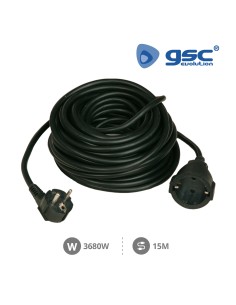 RALLONGE ELECTRIQUE NOIRE SUCKO (3X1.5MM) 15M