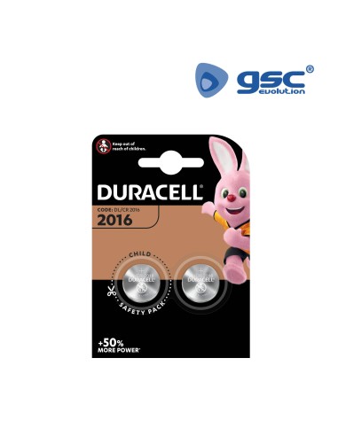 PILA LITIO DURACELL DL2016 BLISTER 2