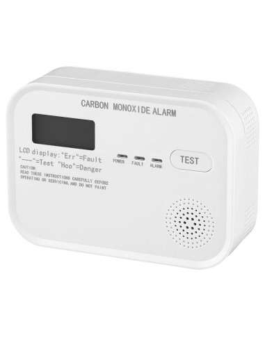 DETECTOR MONÓXIDO DE CARBONO CON ALARMA 85DB