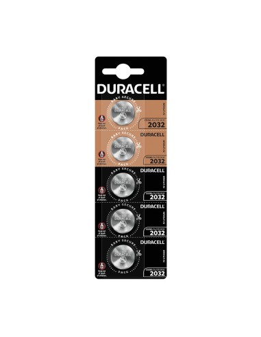 BLISTER 5 PILAS BOTÓN LITIO DURACELL DL2032 - 4U