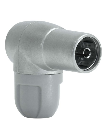 CONECTOR ANTENA TV "CEI" HEMBRA CODO BLINDADO TELEVES 4131