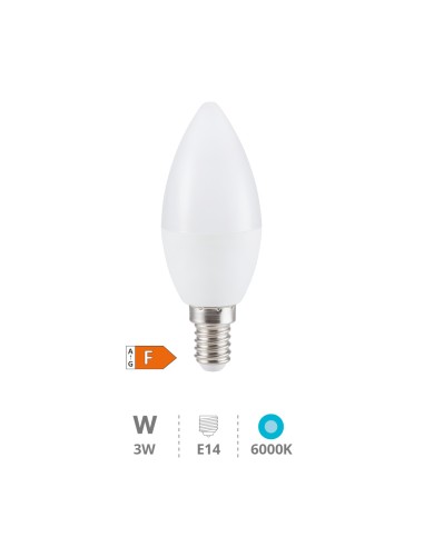 LÁMPARA LED VELA 3W E14 6000K