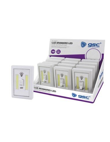 LUZ ARMARIO LED COB 1W - 12UDS CAJA EXP