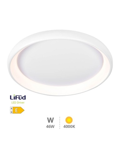 PLAFÓN TECHO LED SIMOLA REDONDO 46W 4000K BLANCO