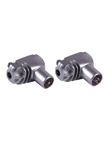 CONECTOR PRO EASYF ''CEI'', ACODADO Y BLINDADO (CLASE A+) UNIVERSAL: Ø 5...7,5mm TELEVES 437601