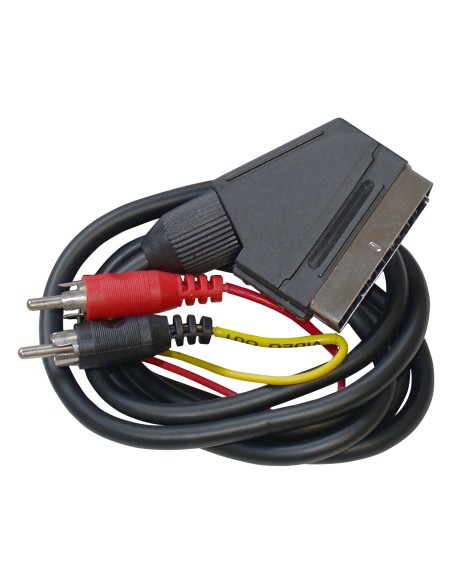 CABLE EUROCONECTOR-2RCA CONEXION AUDIO/VIDEO ANALOGICA TELEVES 4377