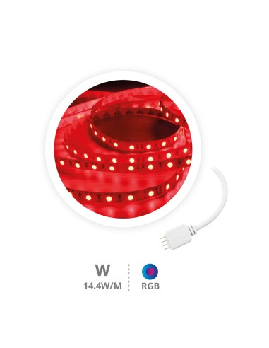 ROLLO 5M TIRA LED 14,4W/M RGB IP44 24V