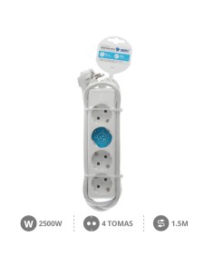 BASE MULTIPLE 4T (3X1.0MM) 1,5M BLANCA 2