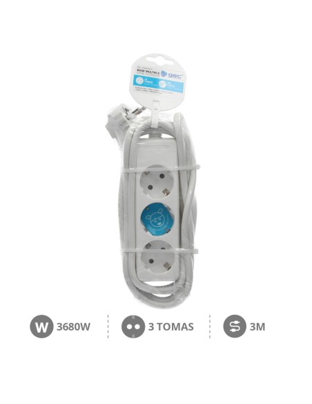 BASE MULTIPLE 3T (3X1.5MM) 3M BLANCA