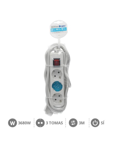 BASE MULTIPLE 3T + INT. (3X1.5MM) 3M BLANCA