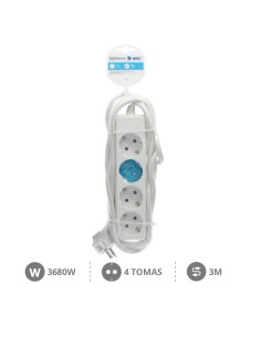 BASE MULTIPLE 4T (3X1.5MM) 3M BLANCA 2