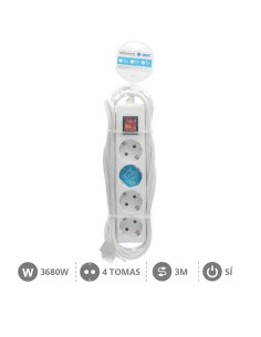 BASE MULTIPLE 4T + INT. (3X1.5MM) 3M BLANCA 2