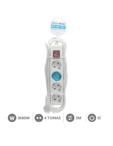 BASE MULTIPLE 4T + INT. (3X1.5MM) 3M BLANCA