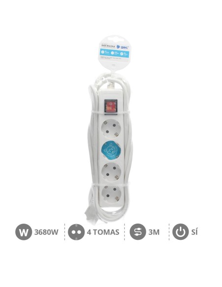 BASE MULTIPLE 4T + INT. (3X1.5MM) 3M BLANCA