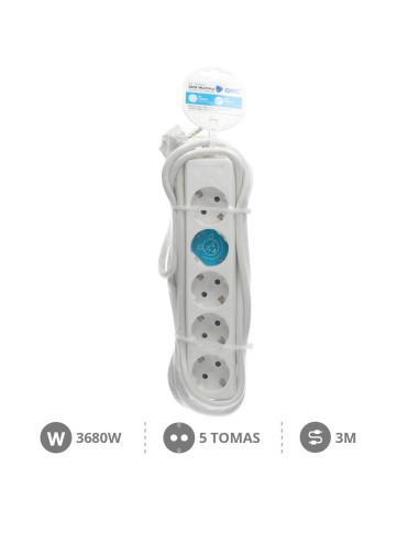 BASE MULTIPLE 5T (3X1.5MM) 3M BLANCA