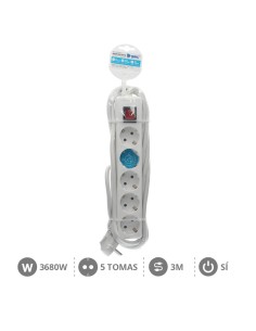 BASE MULTIPLE 5T + INT. (3X1.5MM) 3M BLANCA 2