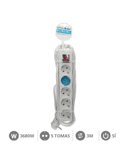 BASE MULTIPLE 5T + INT. (3X1.5MM) 3M BLANCA